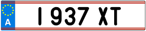 Trailer License Plate